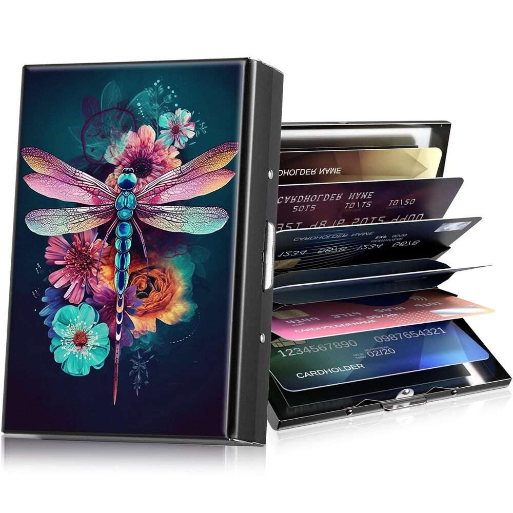 5379 Metal Wallets,Small Credit Card Holder Ladie Wallet with 6 Card Slots